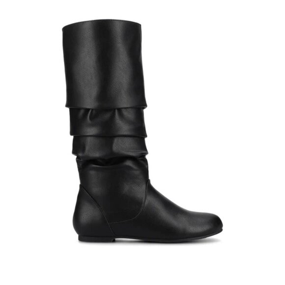 Journee Collection Women's Jayne Wide Calf Slouchy Knee High Boots - Picture 2 of 5